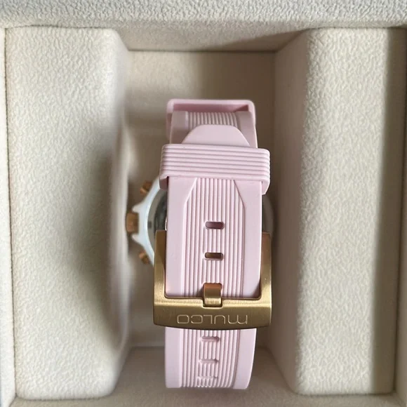 Mulco white and light pink Swiss watch - Picture 2 of 4